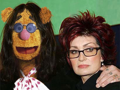 sharon osbourne and fuzzy bear