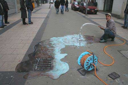 julian beever optical illusion pavement art