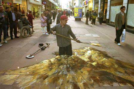 julian beever optical illusion pavement art