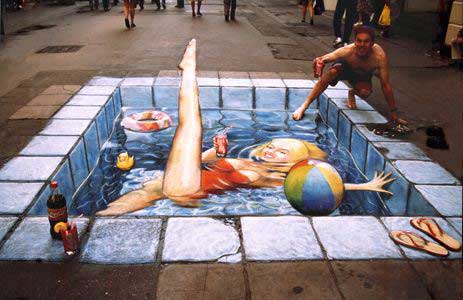 julian beever optical illusion pavement art