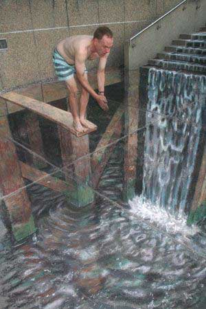 julian beever optical illusion pavement art