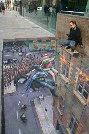 julian beever optical illusion pavement art