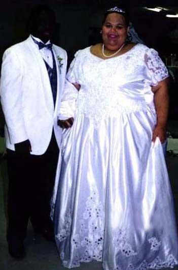 groom is barely visible