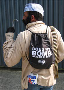Does my bomb look big in this on back of ruck sack