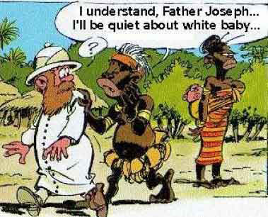 I understand father joseph. I'll be quiet about white baby
